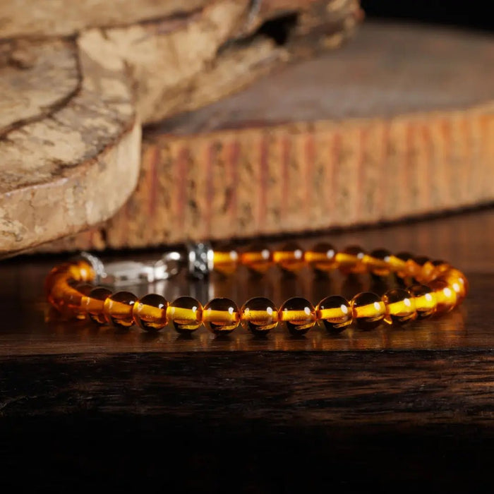 Baltic Amber Bracelet VII (6mm) - Secondary Specimen
