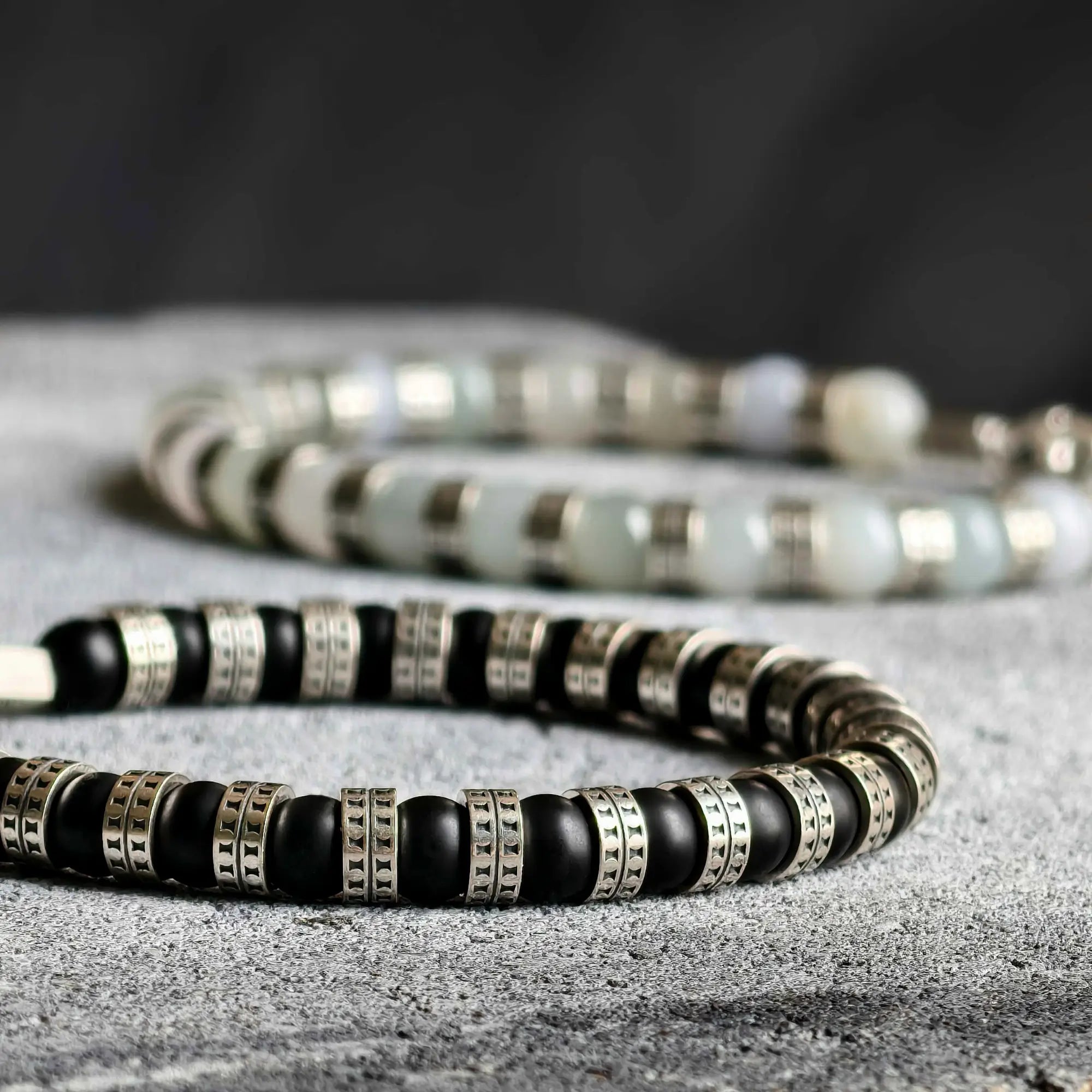 Armored Matte Onyx Bracelet VII (6mm)