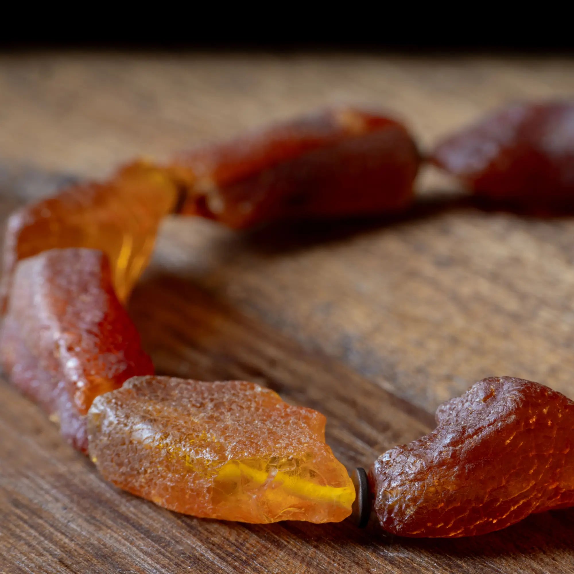 Raw Baltic Amber Bracelet XII (10x20mm)