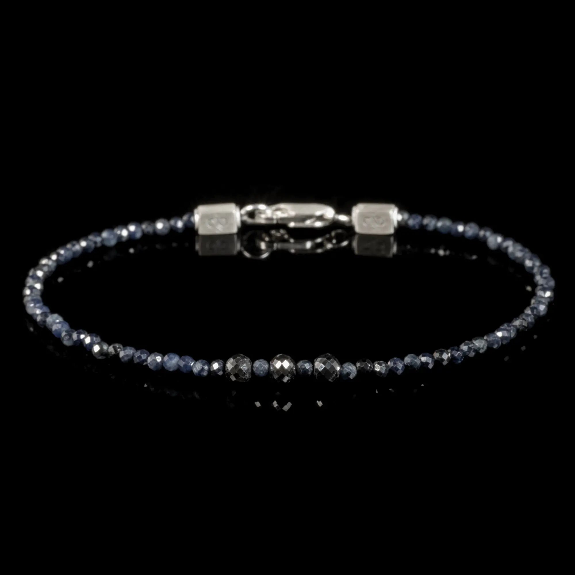 Black Diamond - Sapphire Bracelet 1.5 carat (2-4mm)