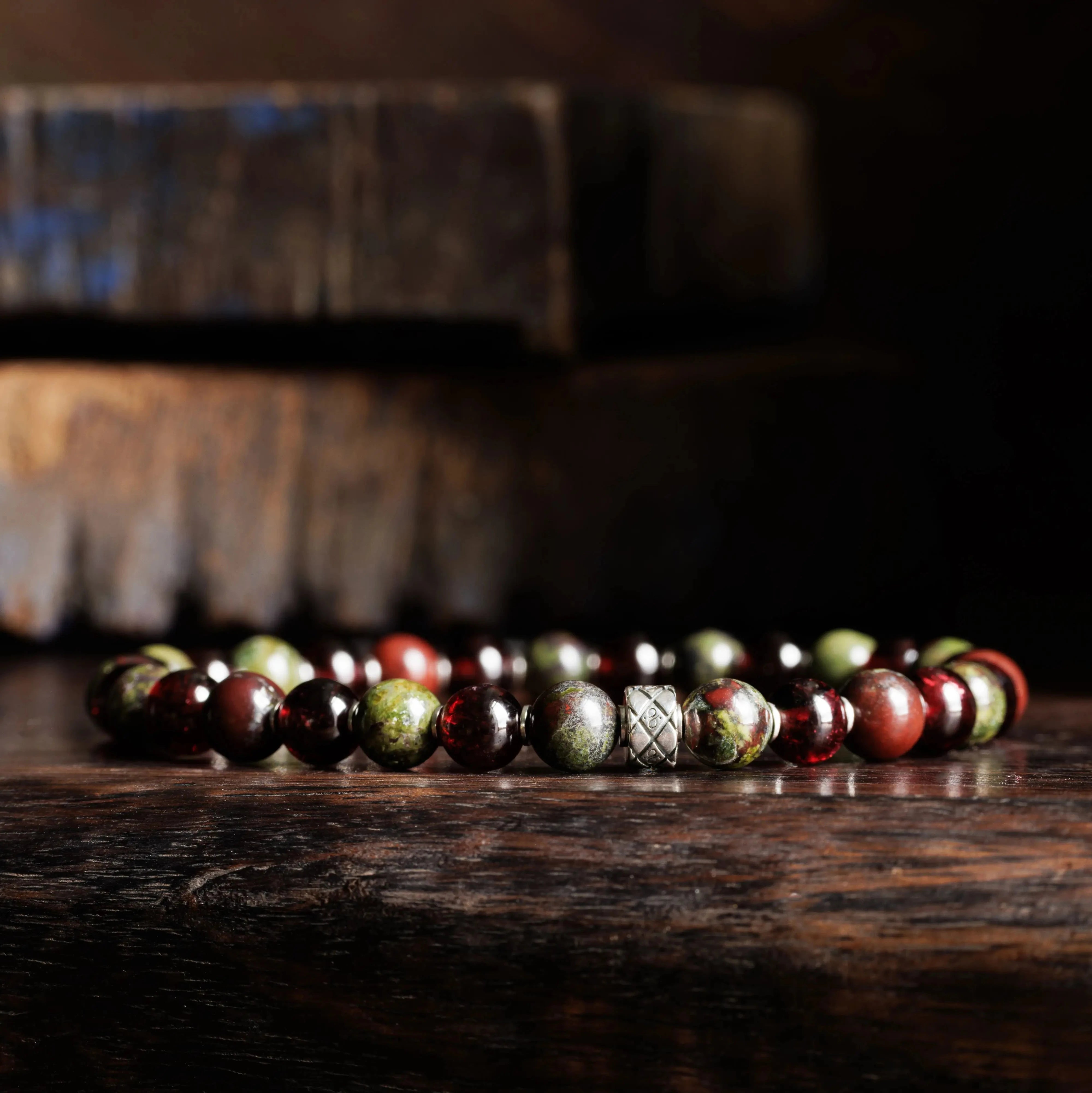 Dragon Blood Jasper - Red Garnet Bracelet X (6mm)A