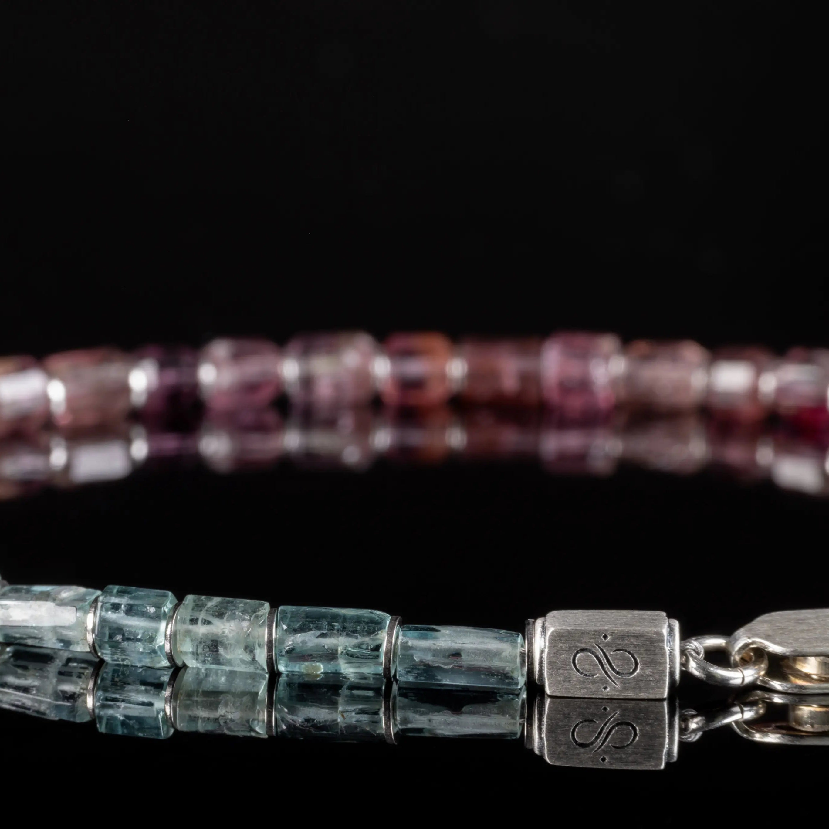 Emerald - Pink Tourmaline Bracelet XVI (2-4mm)