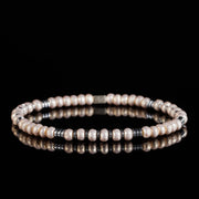 Hematite - Pale Pink Bracelet I (4mm)