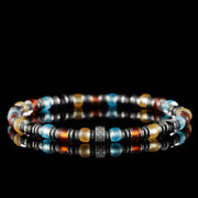 Multicolor Silver & Hematite Bracelet III (6mm)