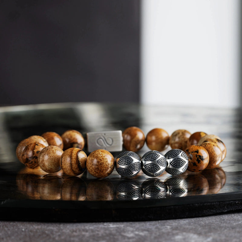 Landscape Jasper Nascor Bracelet I (10mm) - Primary Specimen