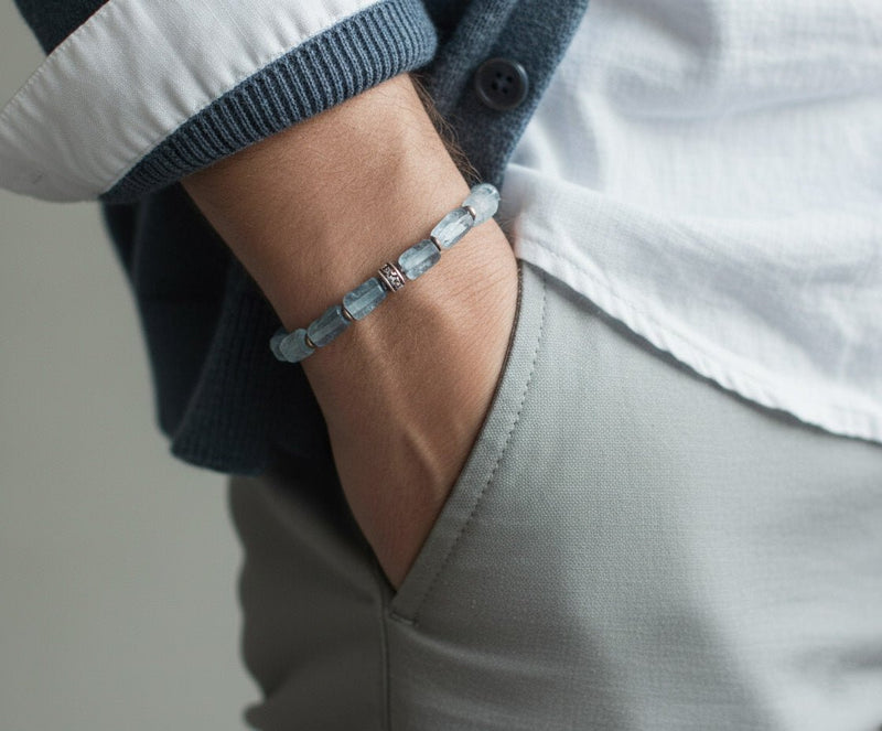 Kyanite Bracelet VII (6mm) - Primary Specimen