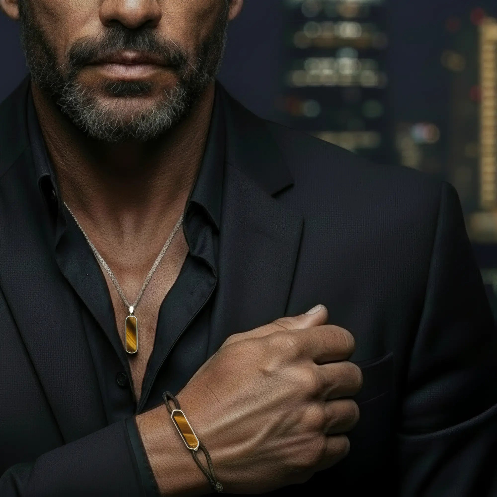 Paracord Tiger Eye & Silver Bracelet I