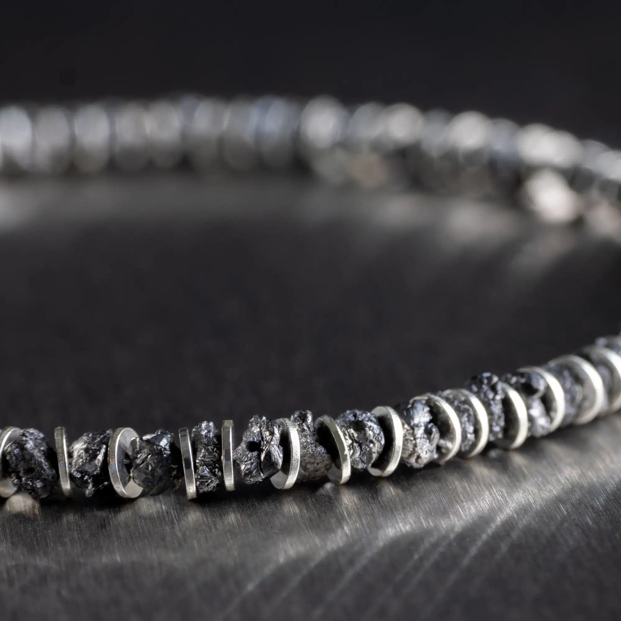 Raw Black Diamond Bracelet III (2-3mm)