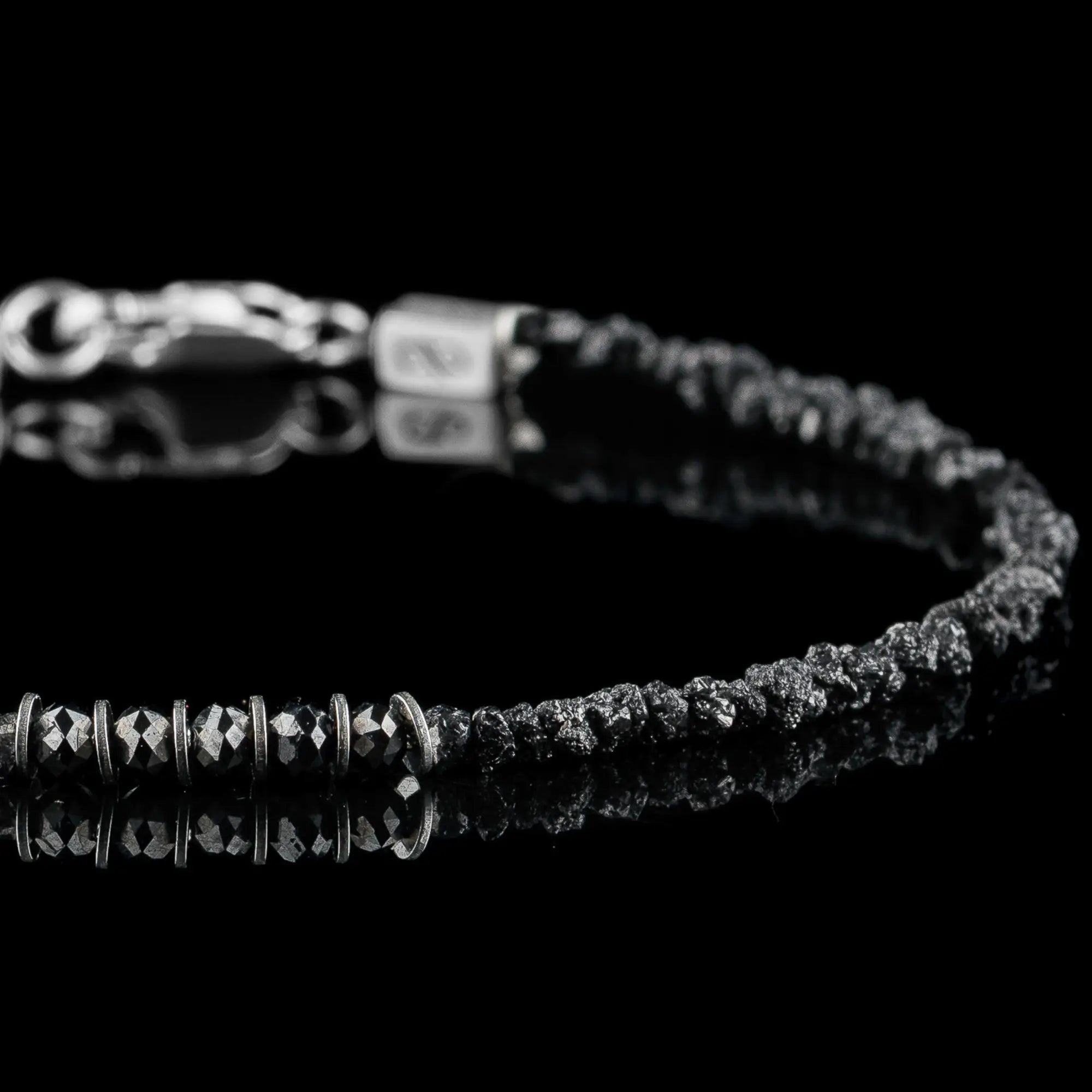 Raw Black Diamond Bracelet IV (2-3mm)