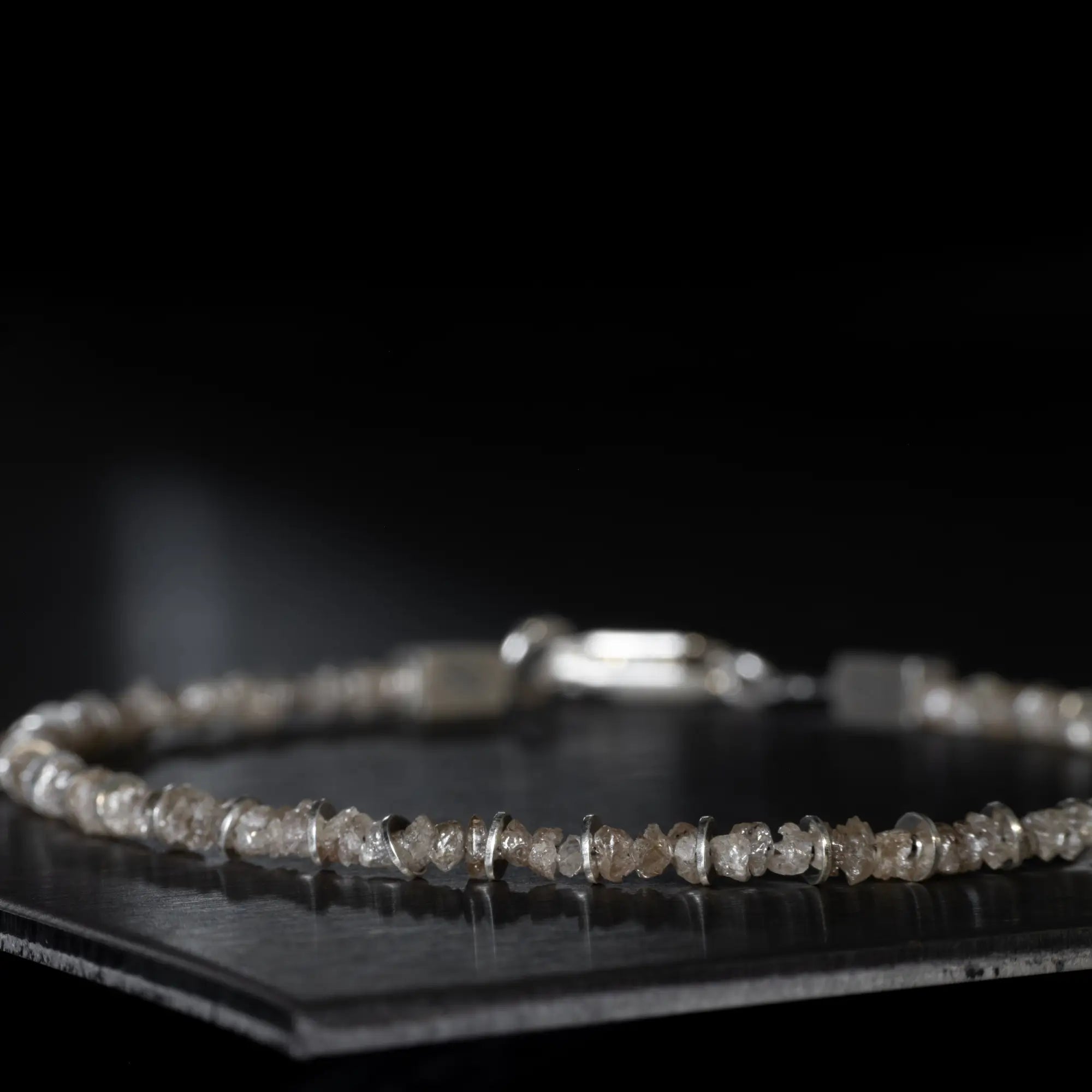 Raw Brown Diamond Bracelet I (2mm)