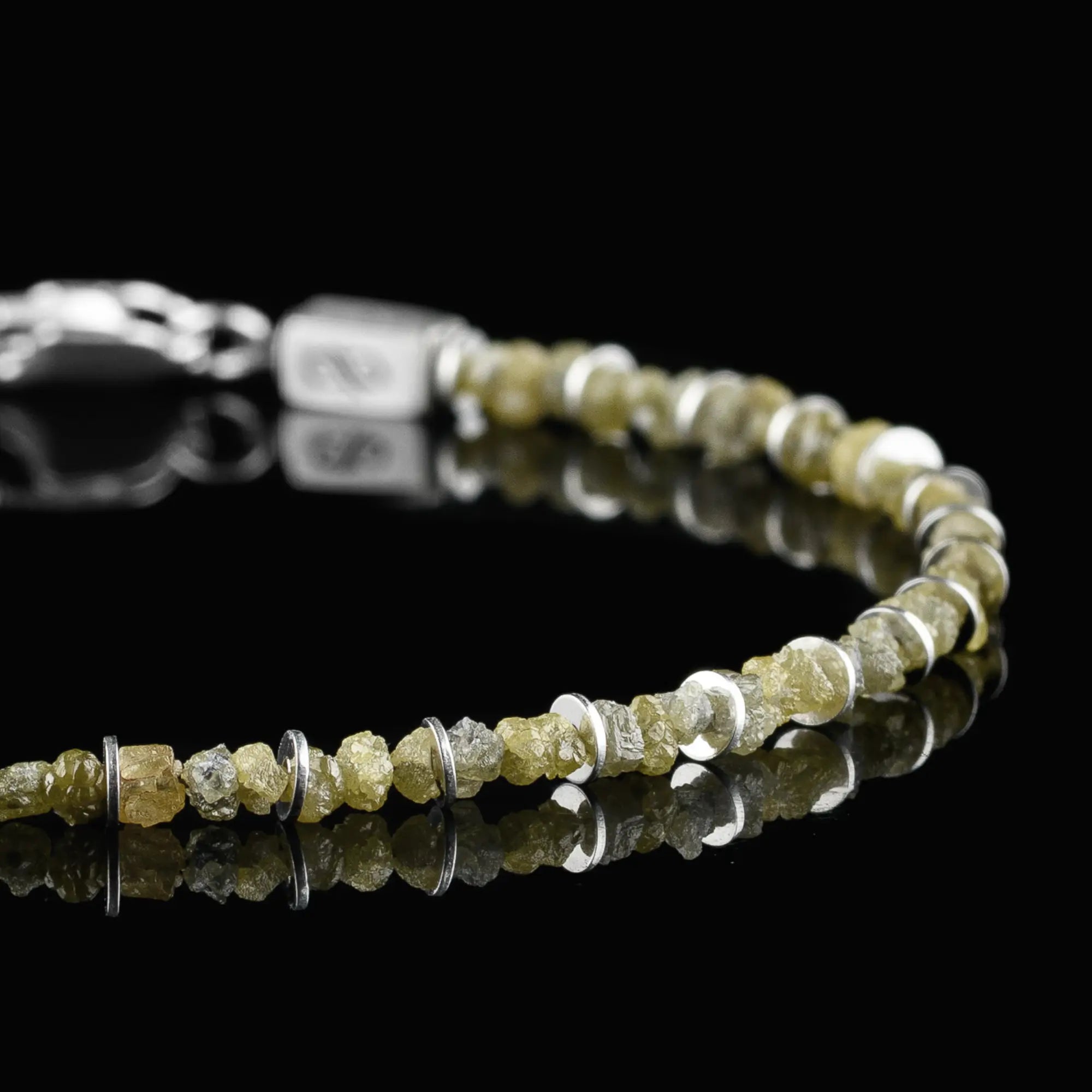 Raw Lime Diamond Bracelet I (2-2.5mm)