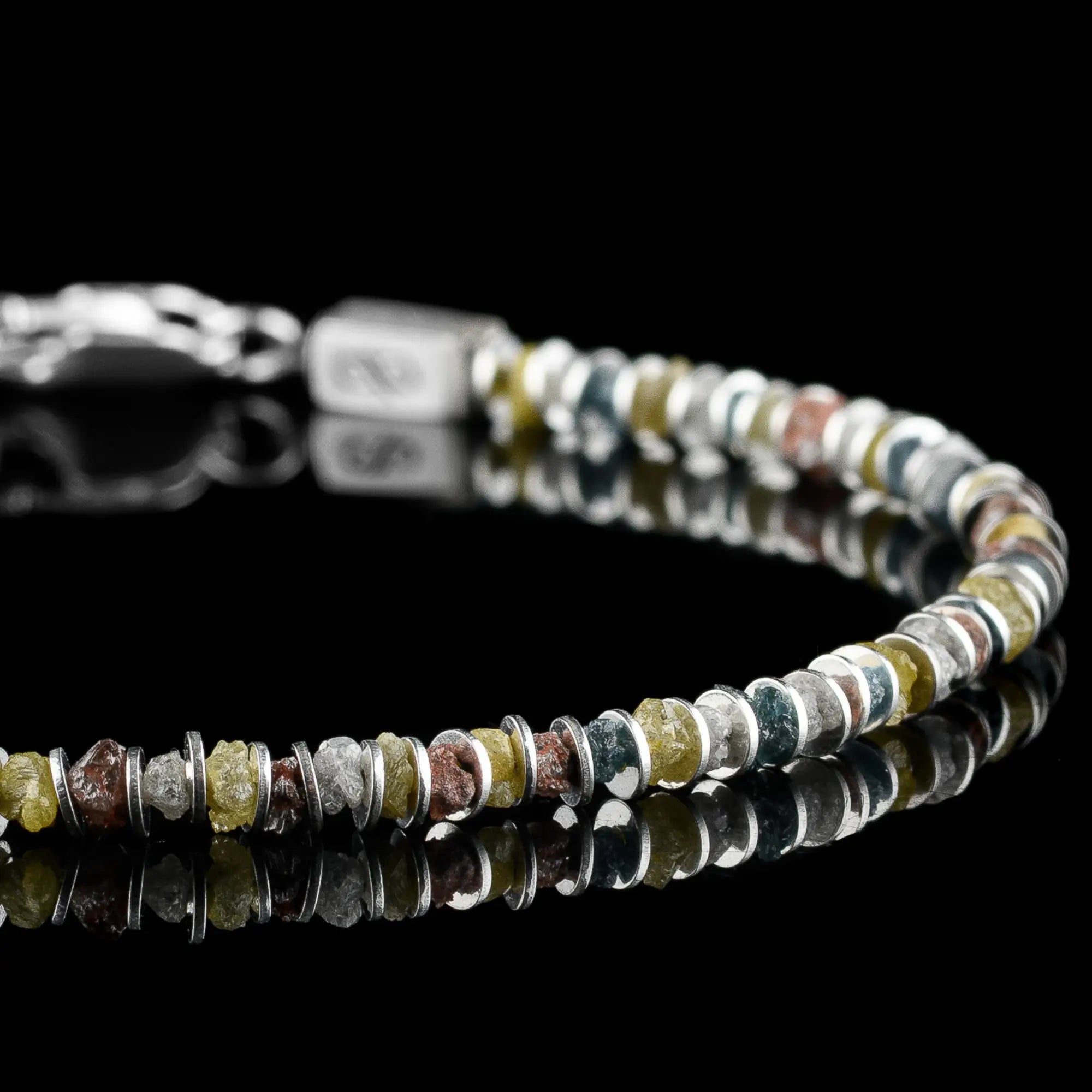 Raw Multicolor Diamond Bracelet I (2-2.5mm)