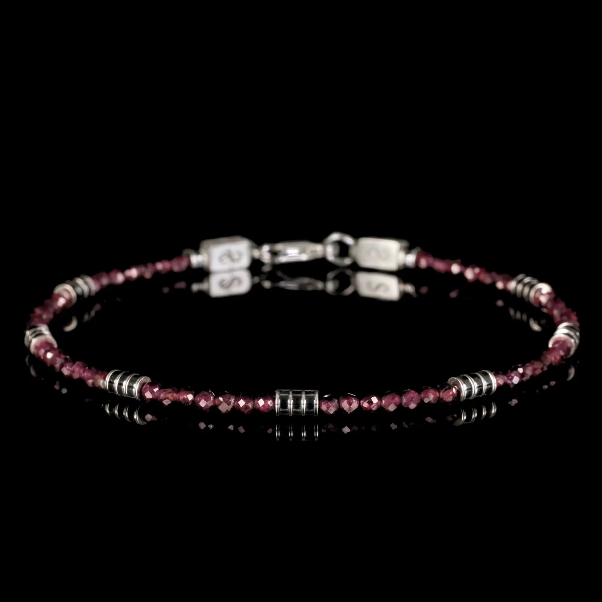 Red Garnet Bracelet XII (2mm)