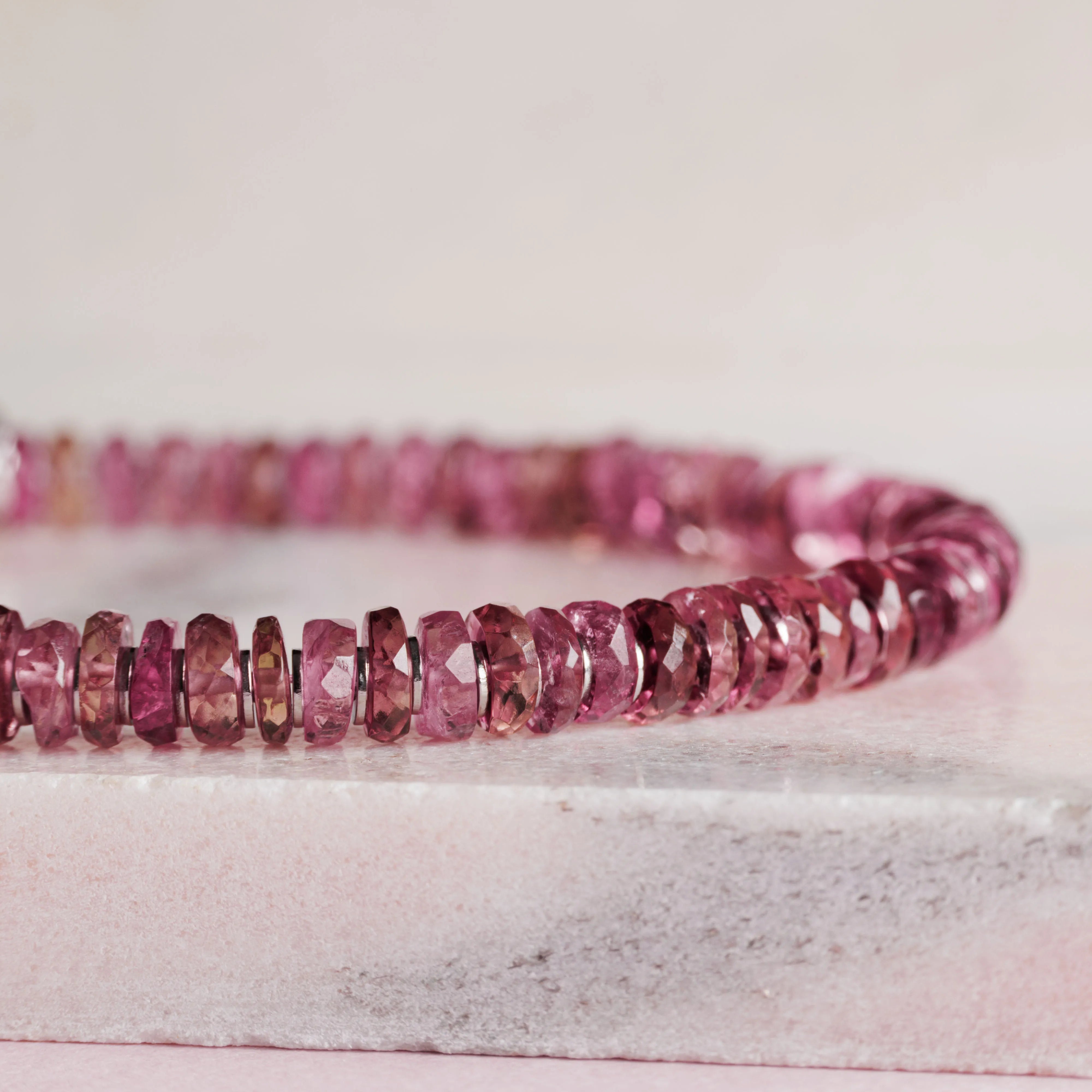 Pink Tourmaline Bracelet II (5mm)
