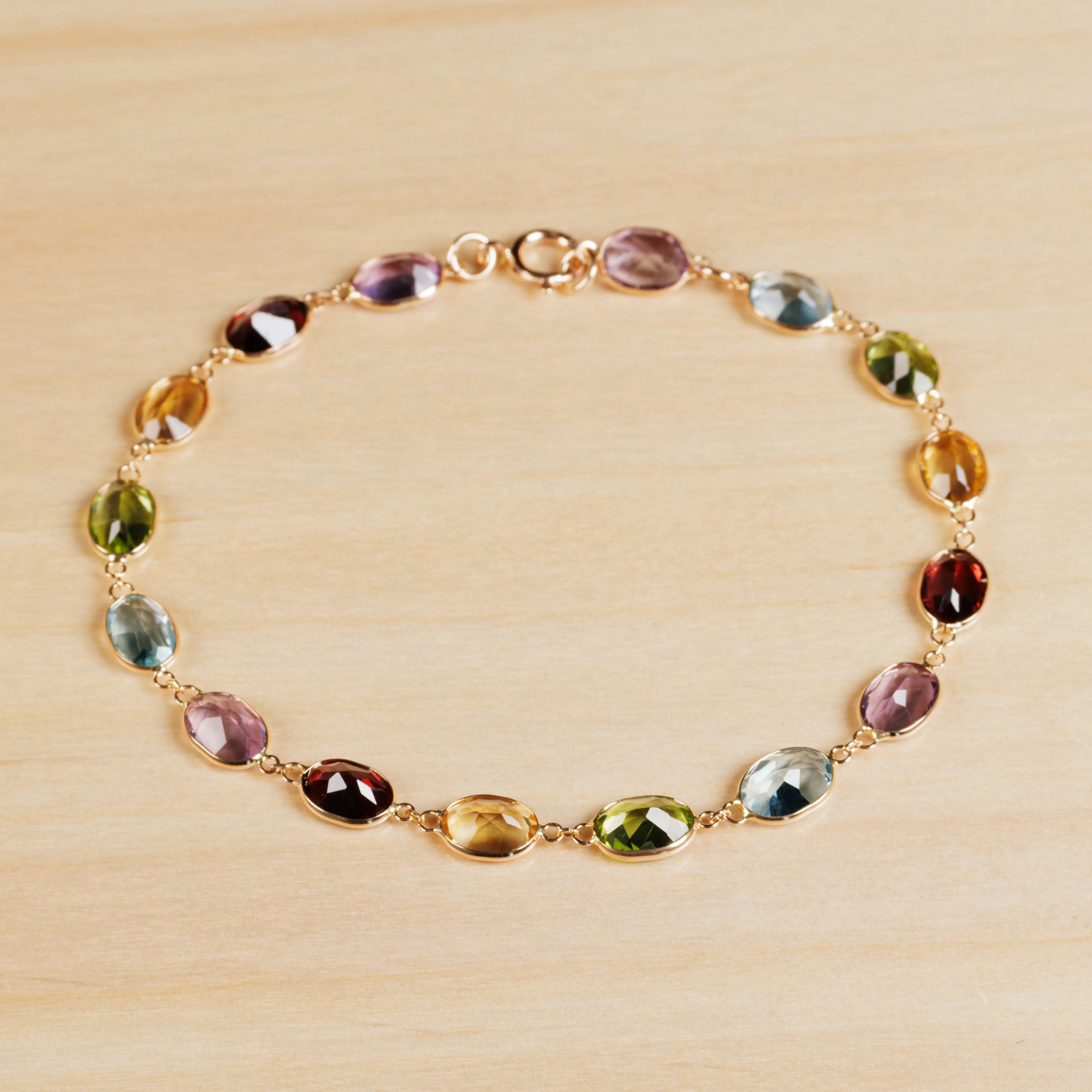 Rose Gold Multicolor Bracelet V (7x5mm)