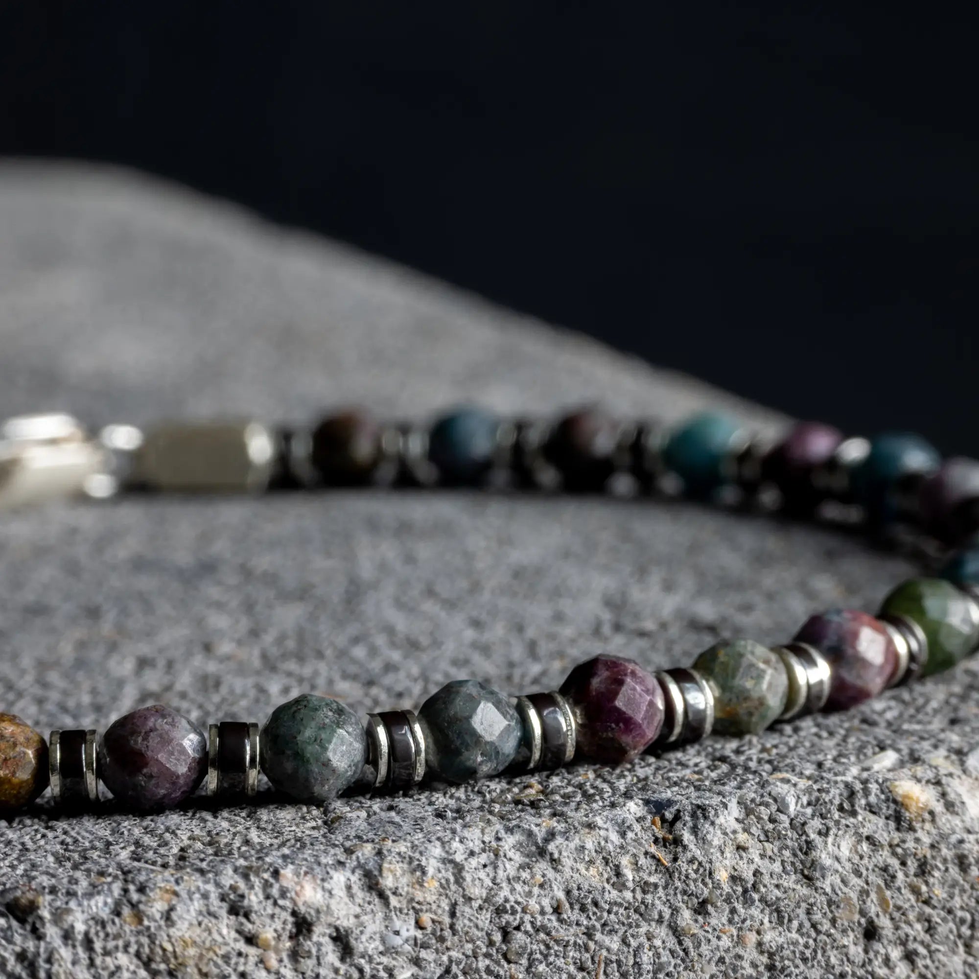 Ruby - Kyanite - Fuchsite Bracelet I (4mm)