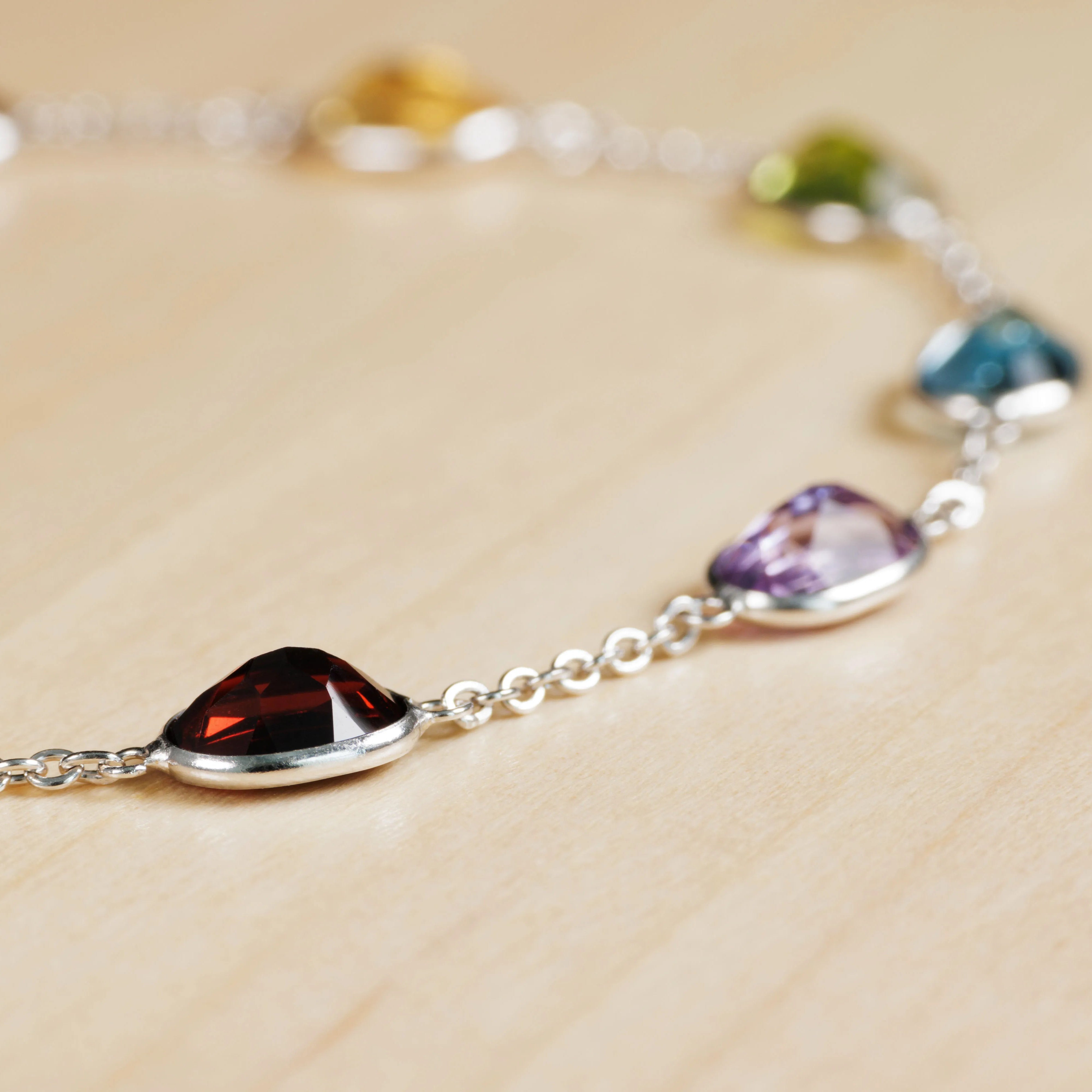 White Gold Multicolor Bracelet II (7x5mm)