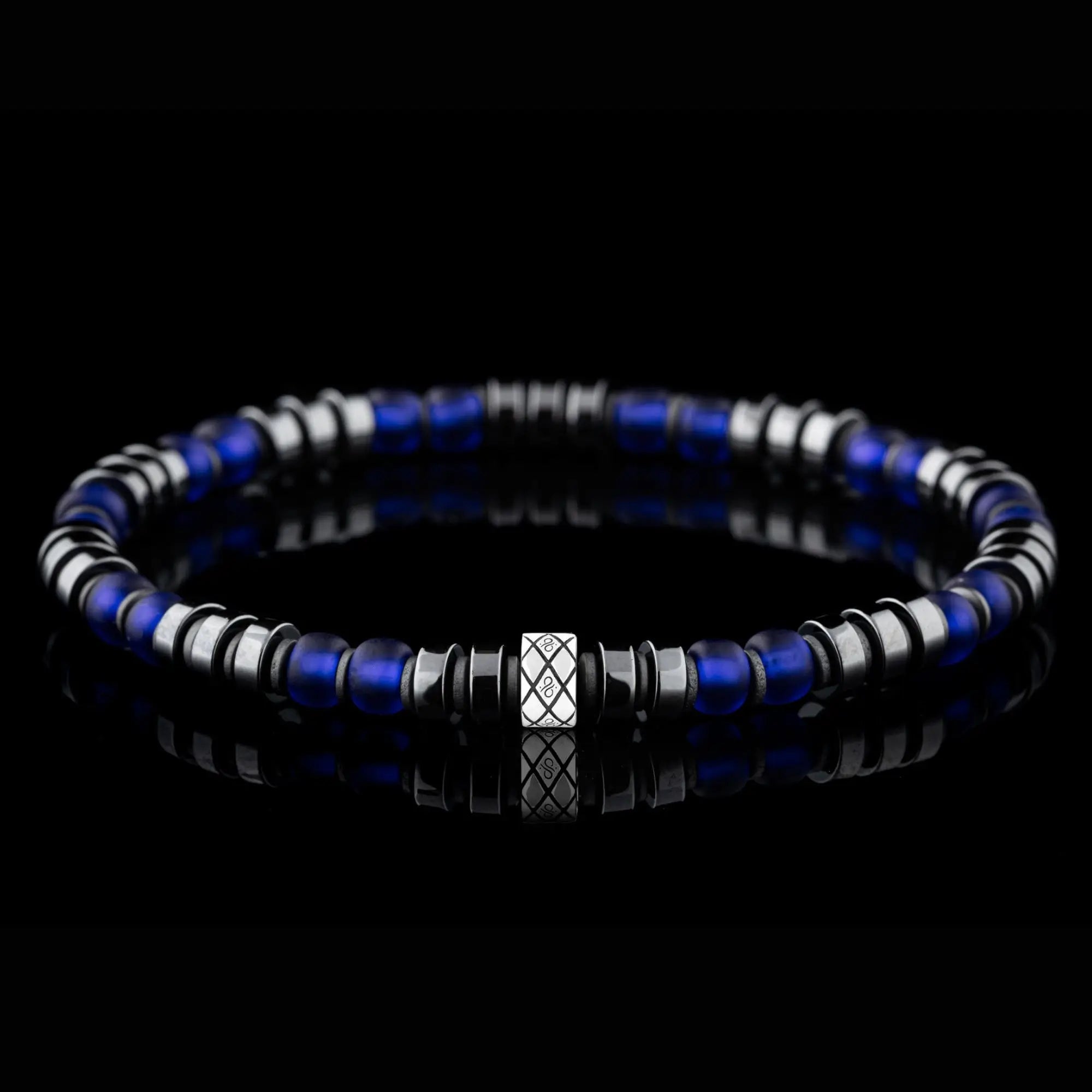 Dark Hematite Blue Bracelet III (6mm)