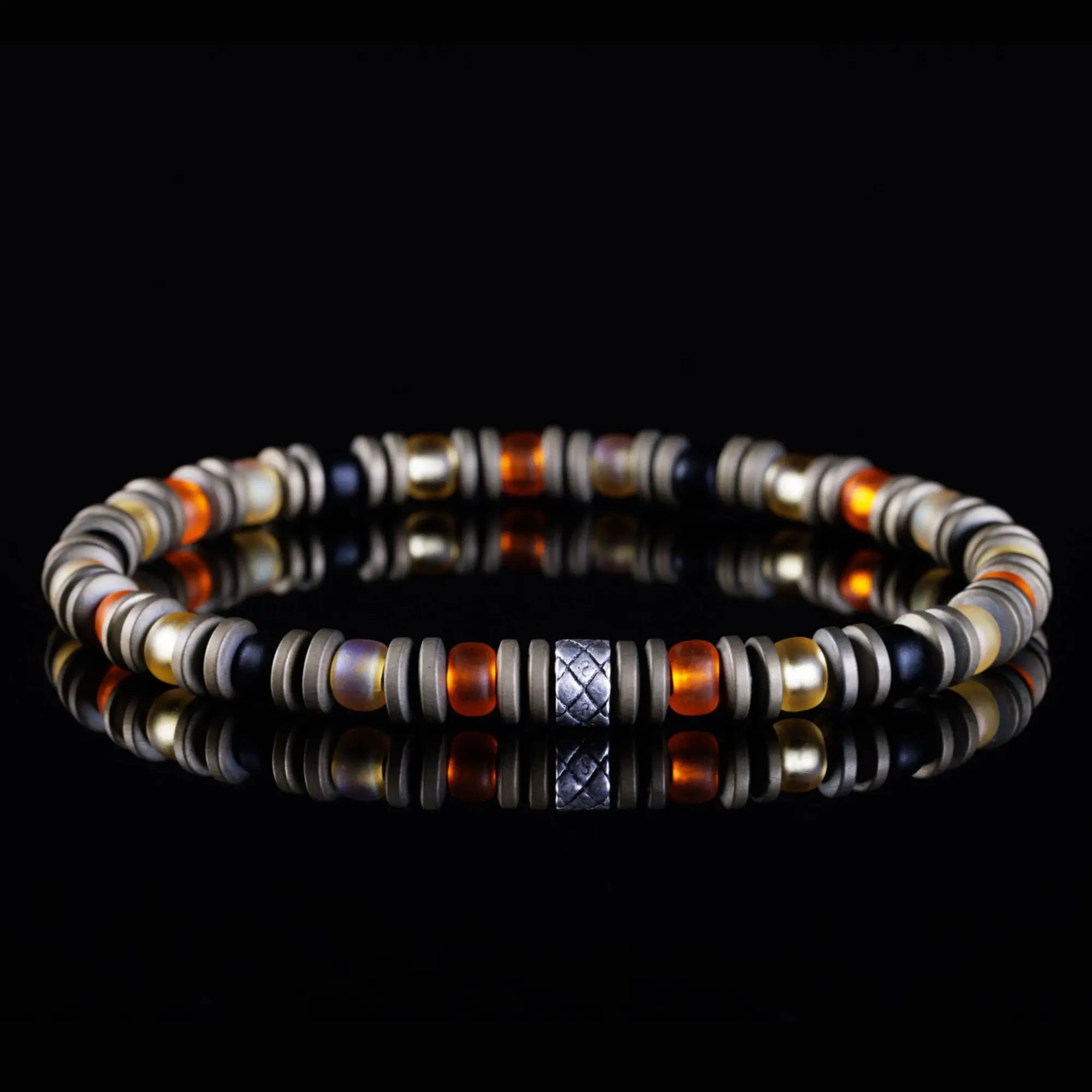 Hematite Bronze Bracelet X (6mm)