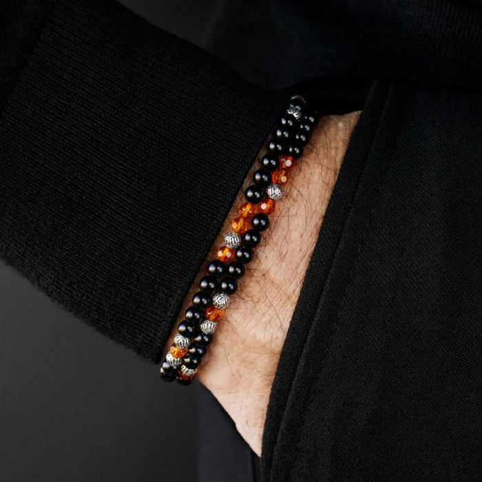 Black Tourmaline Bracelet VI (4mm) - Secondary Specimen