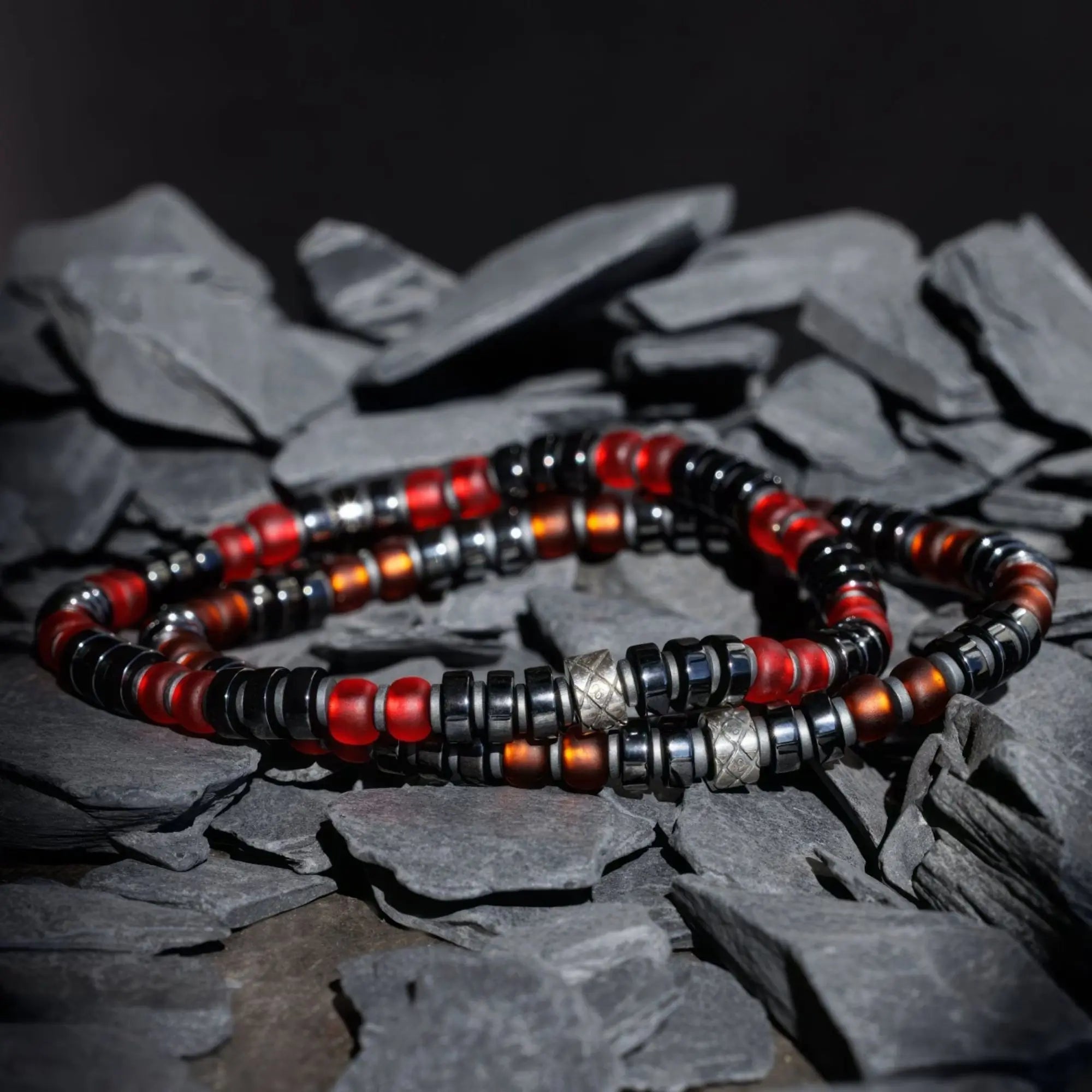 Dark Hematite Red Bracelet I (6mm)