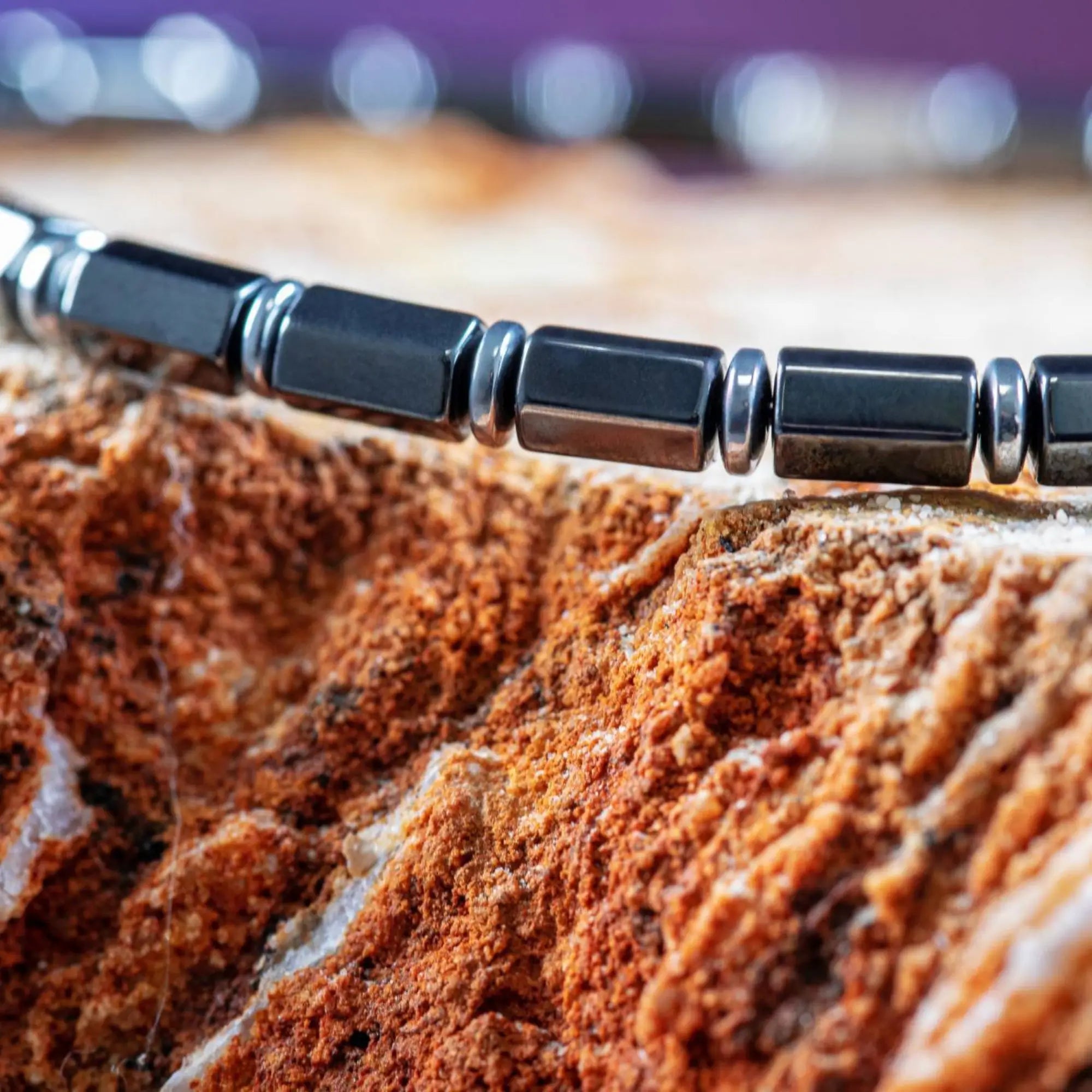 Hematite Hexagon Bracelet IV (4mm)