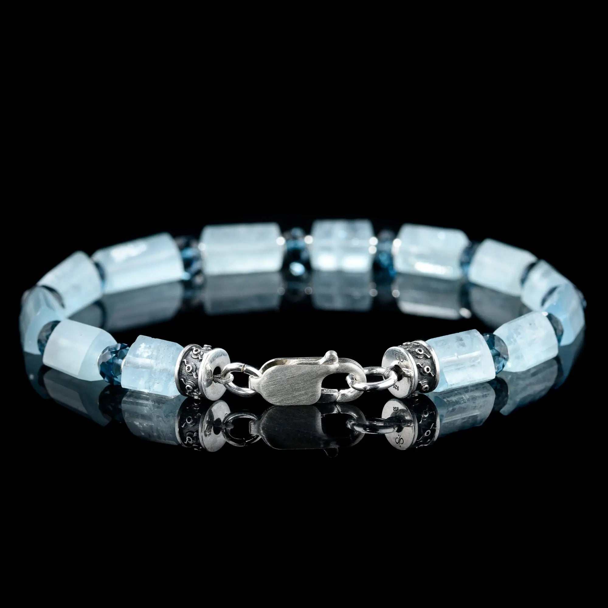 Aquamarine - London Blue Topaz Bracelet III (6mm)