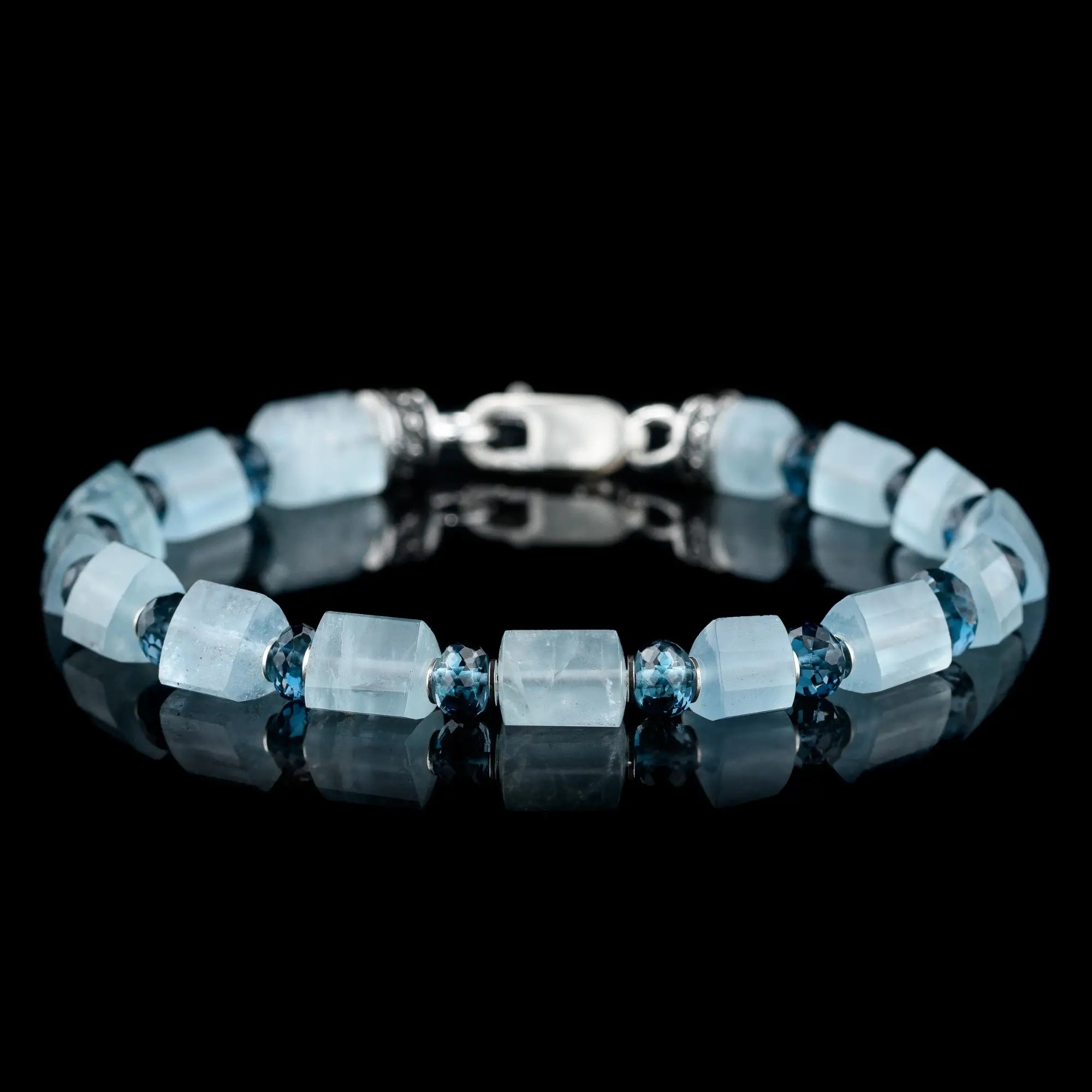 Aquamarine - London Blue Topaz Bracelet II (6mm)