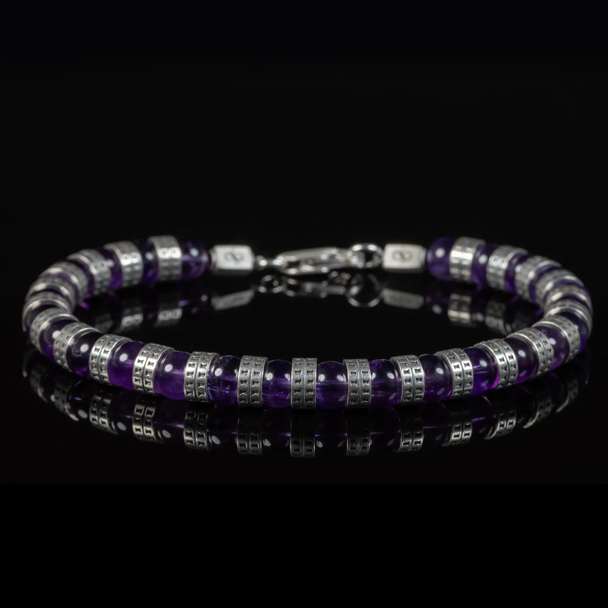 Armored Amethyst Bracelet VIII (6mm)