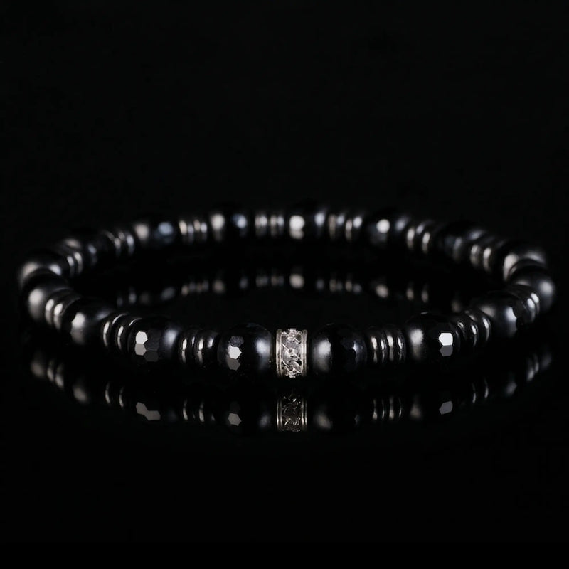 Black Onyx - Shungite Bracelet I (6-8mm)