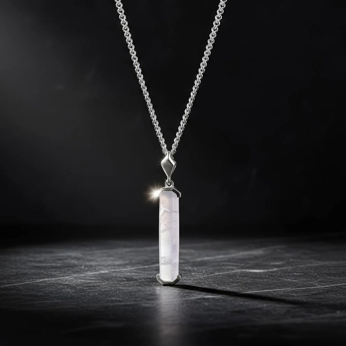 Blue Lace Agate Silver Pendant - Secondary Specimen