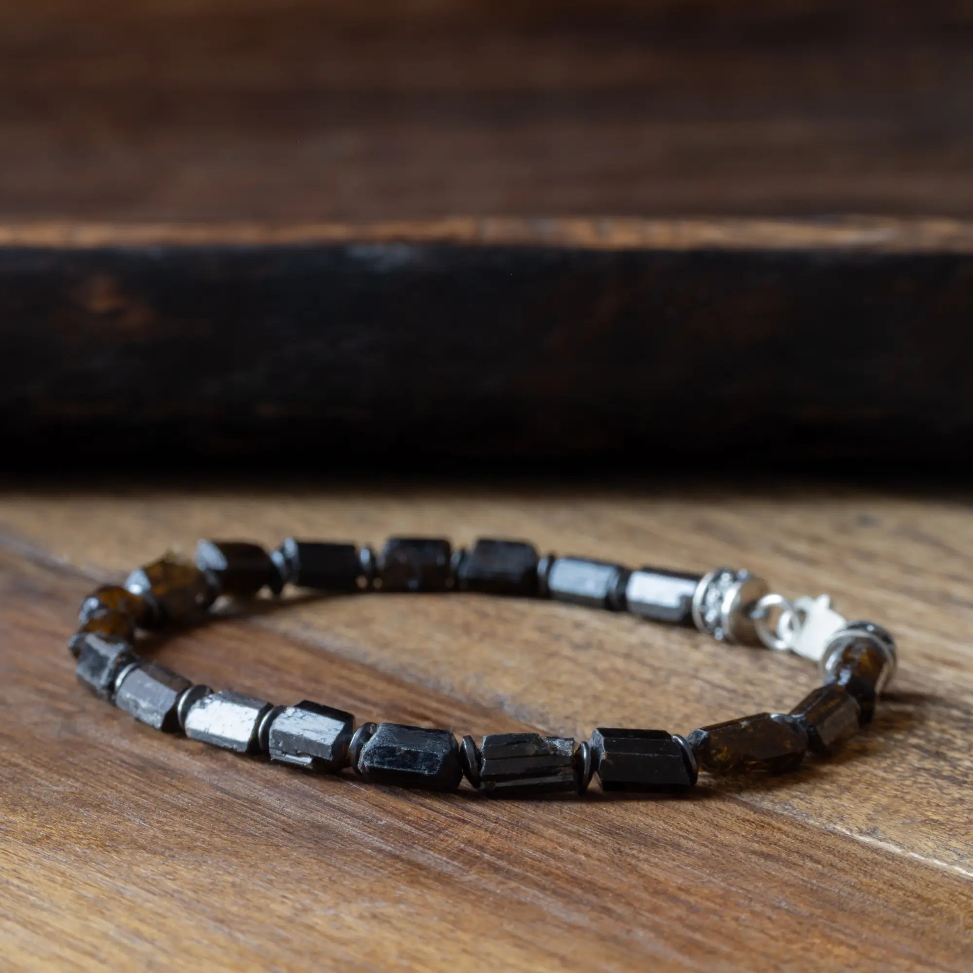 Raw Brown Tourmaline Bracelet I (8-10mm)