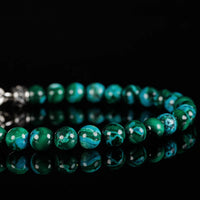 Blue Chrysocolla/Green Malachite Bracelet I (6mm)