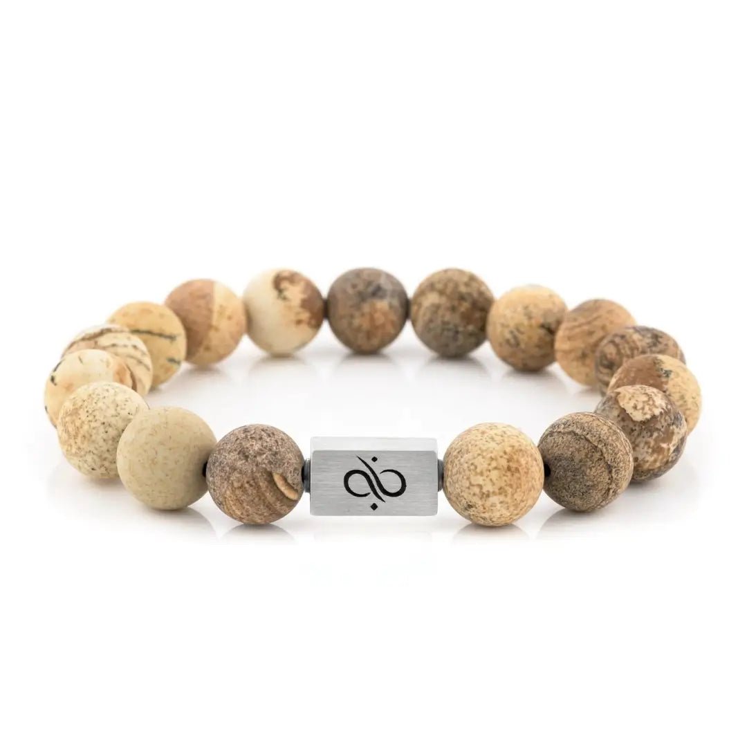 Classic Matte Landscape Jasper Bracelet I (12mm)
