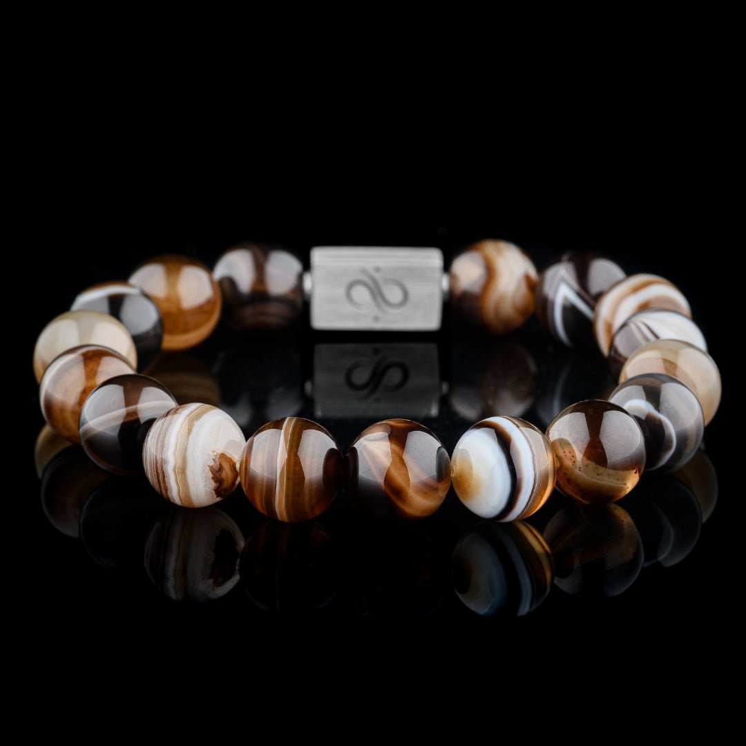 Classic Striped Agate Bracelet I (12mm)