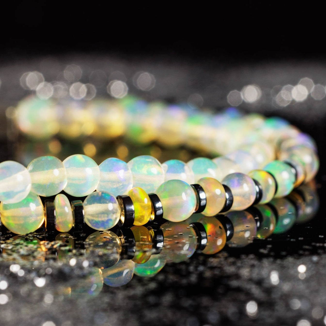 Ethiopian Opal Bracelet VI (3-5mm) (8798877974863)