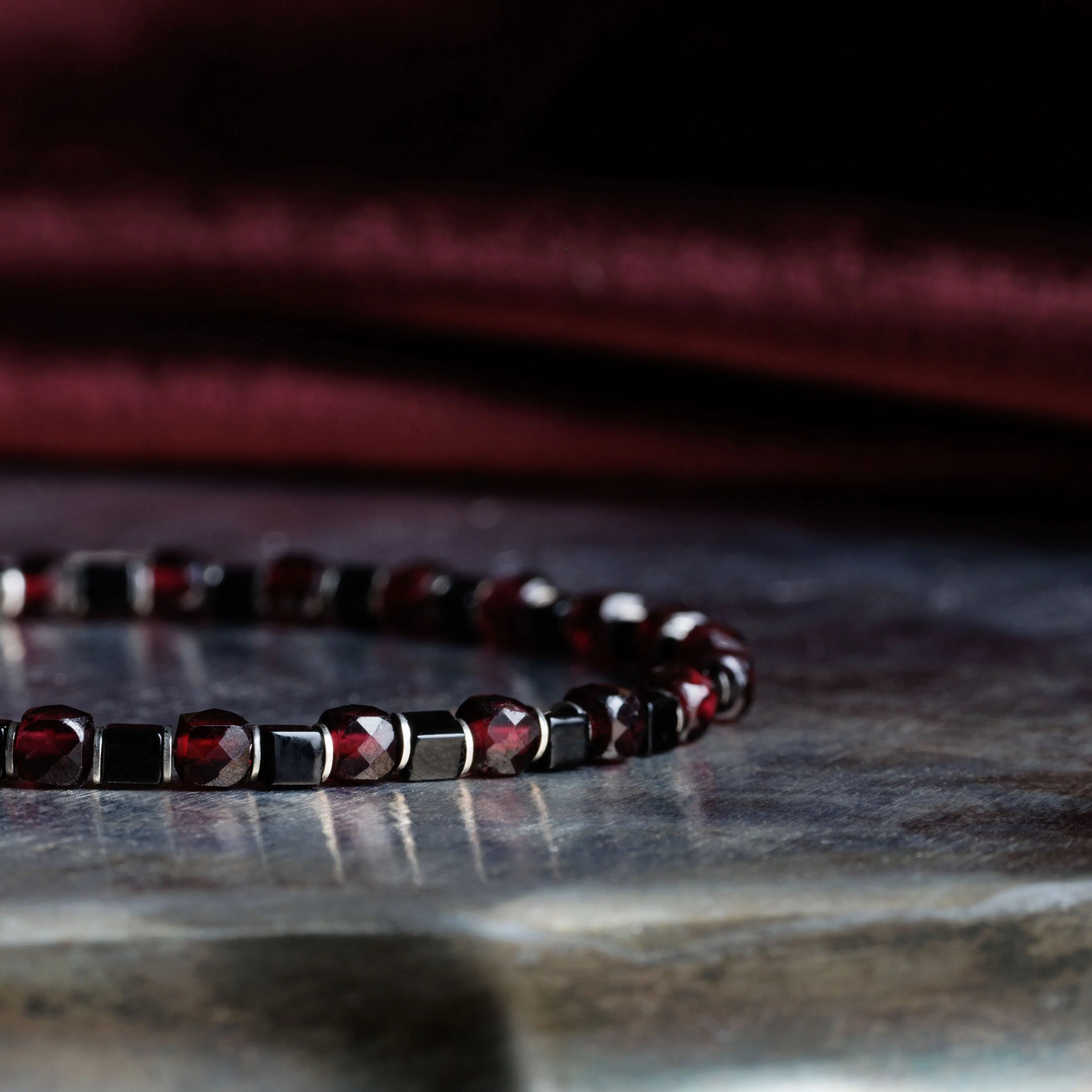 Red Garnet Bracelet XI (4mm)