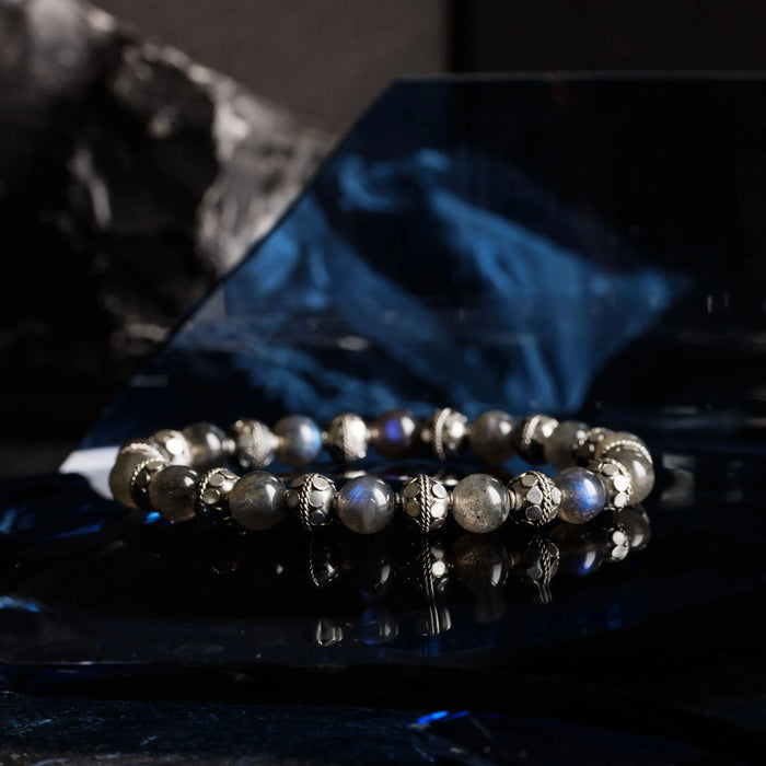 Labradorite Bracelet V (8mm) - Secondary Specimen