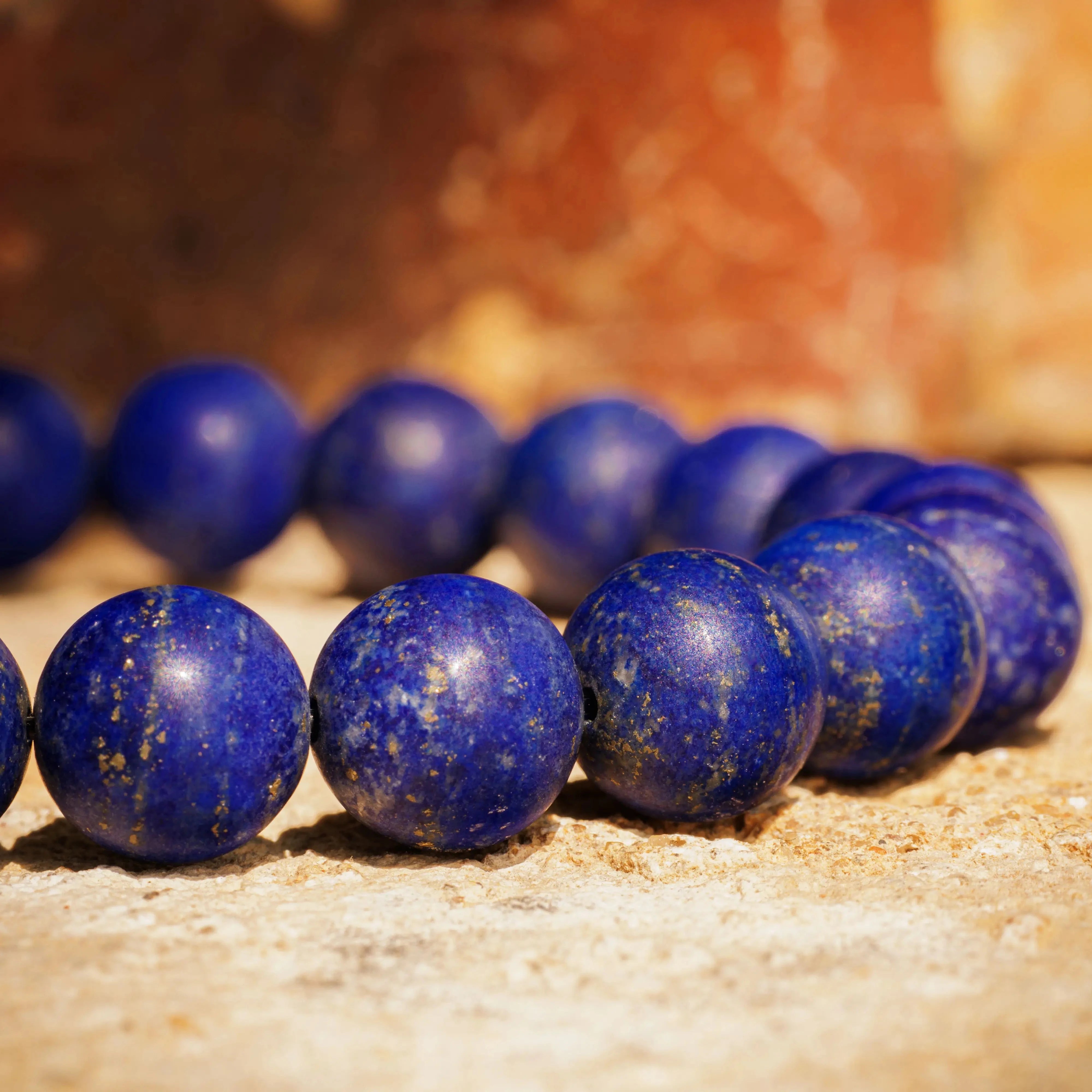 Matte Lapis Lazuli Bracelet X (10mm)