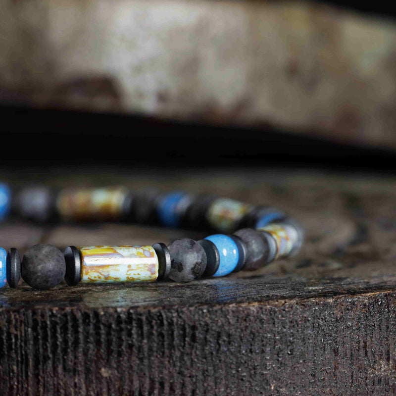 Matte Labradorite - Blue Bracelet (4mm) - Primary Specimen