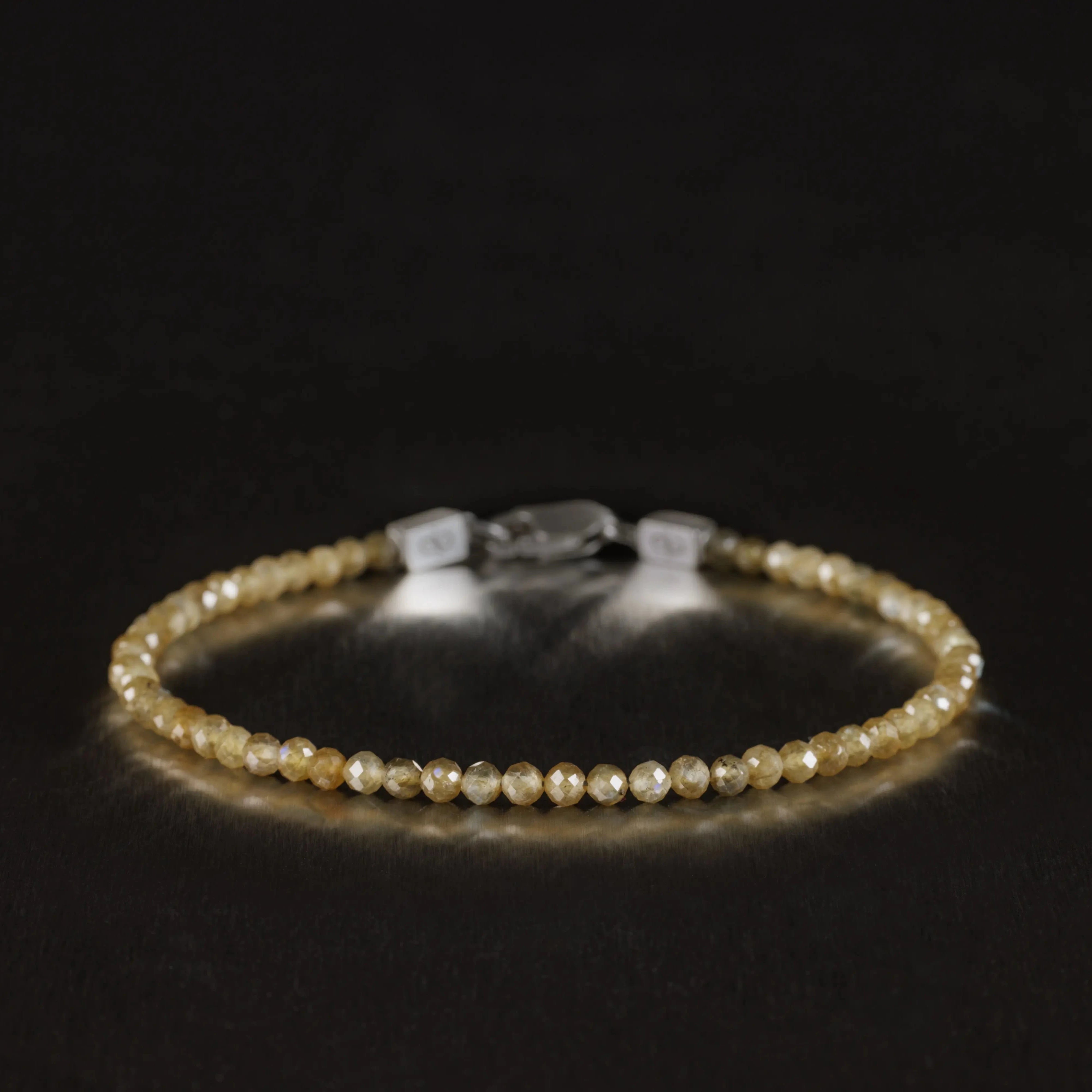 Mustard Yellow Labradorite Bracelet I (3mm)