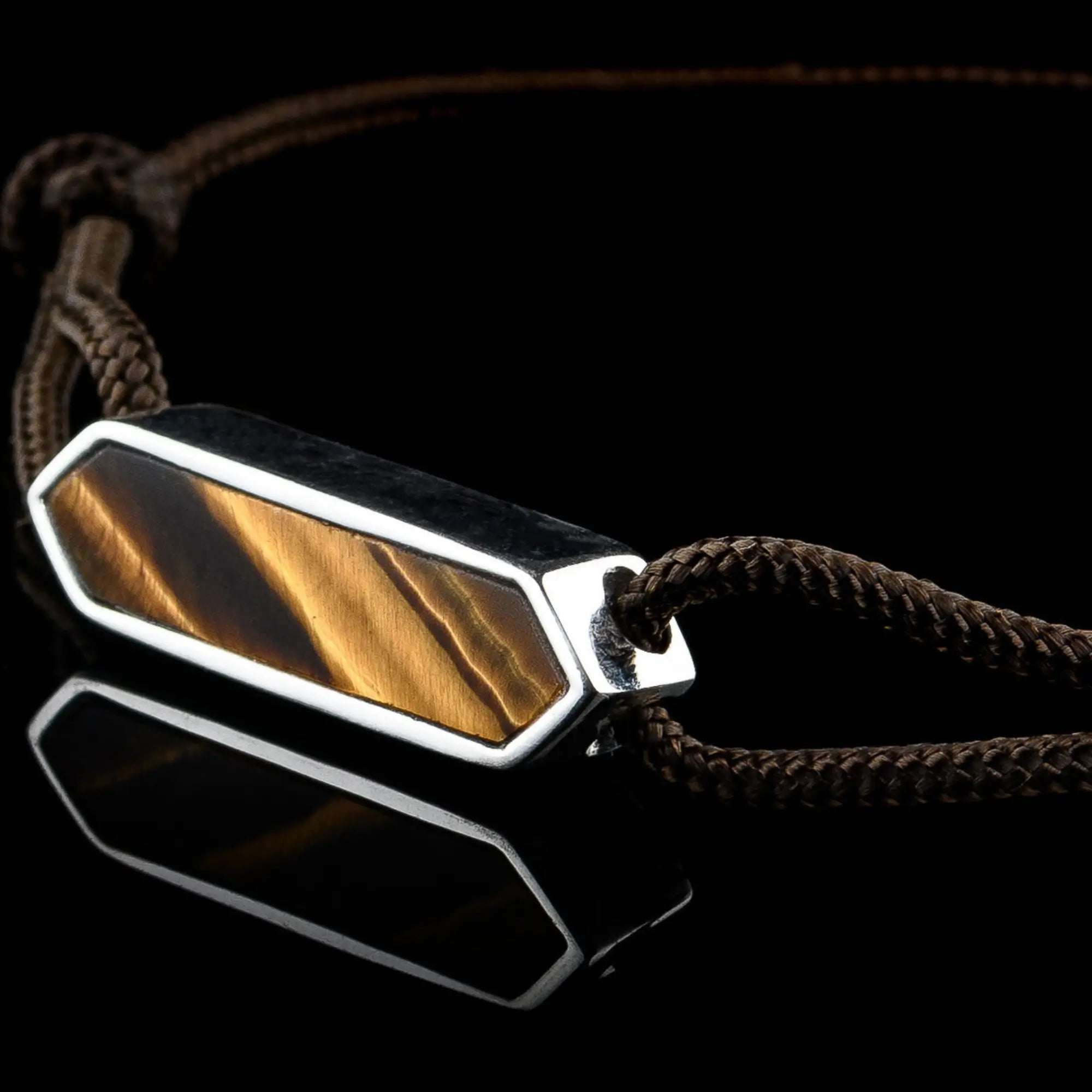 Paracord Tiger Eye & Silver Bracelet I