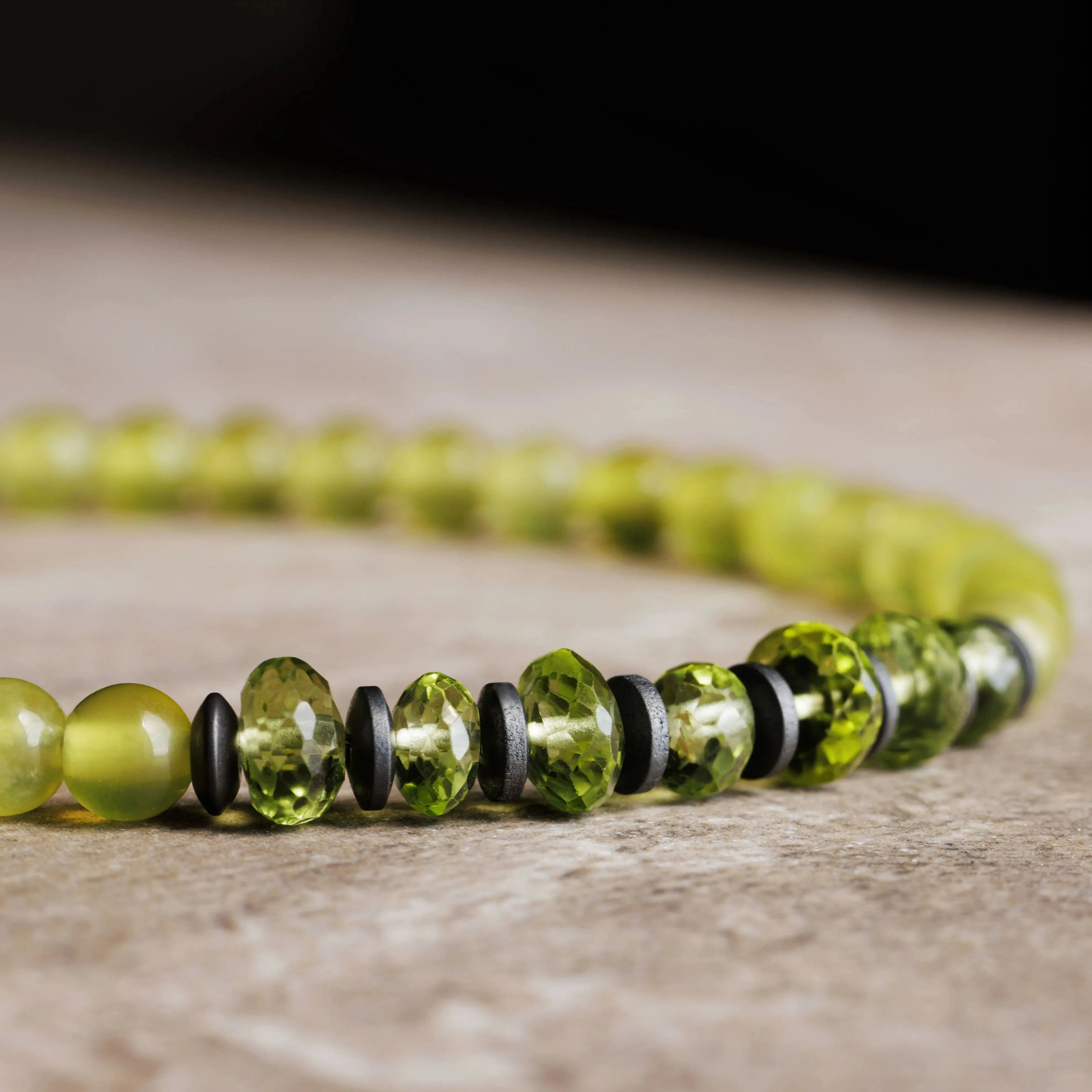 Peridoto - Pulsera de Jade Coreano II (4-5mm)