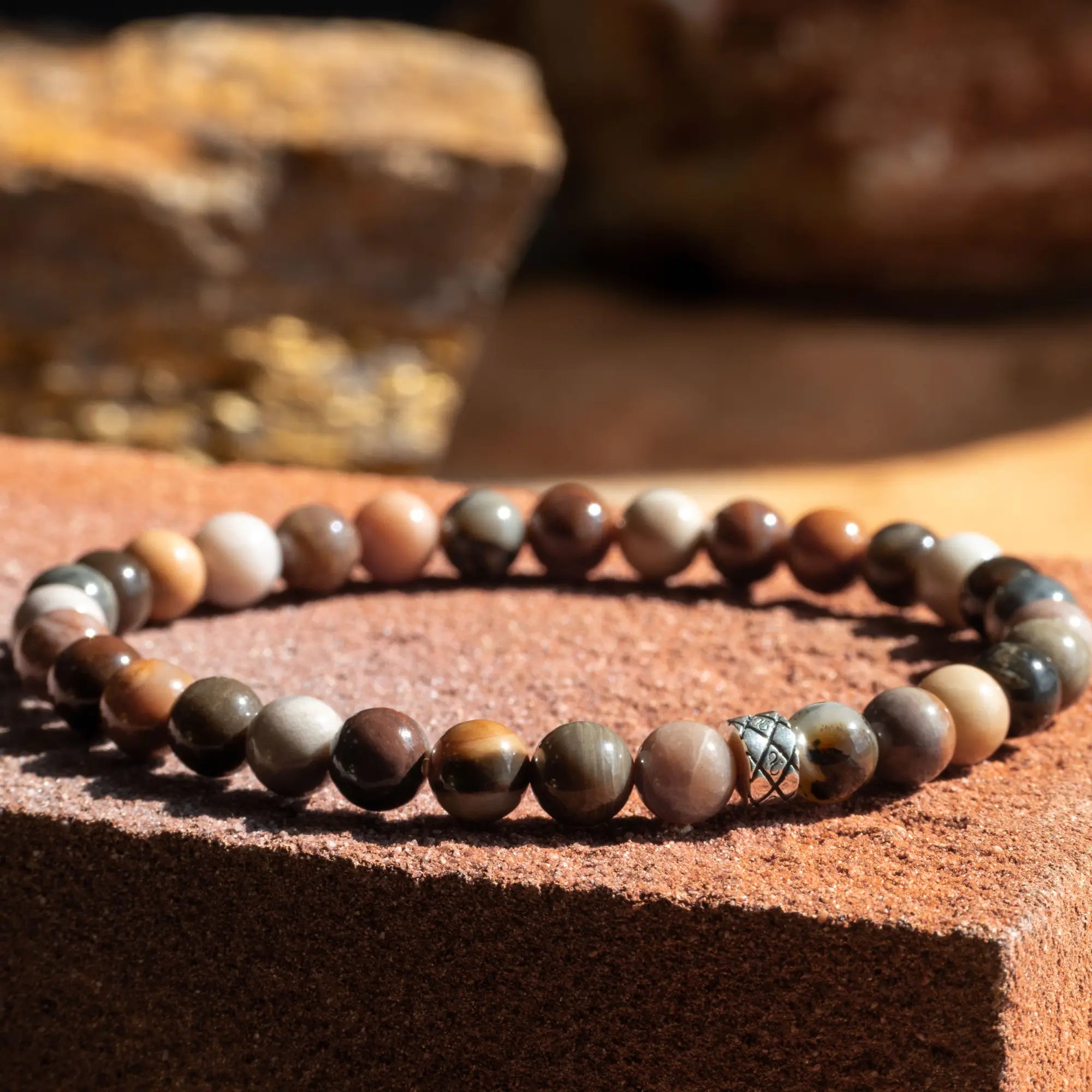 Petrified Wood Bracelet I (6mm)