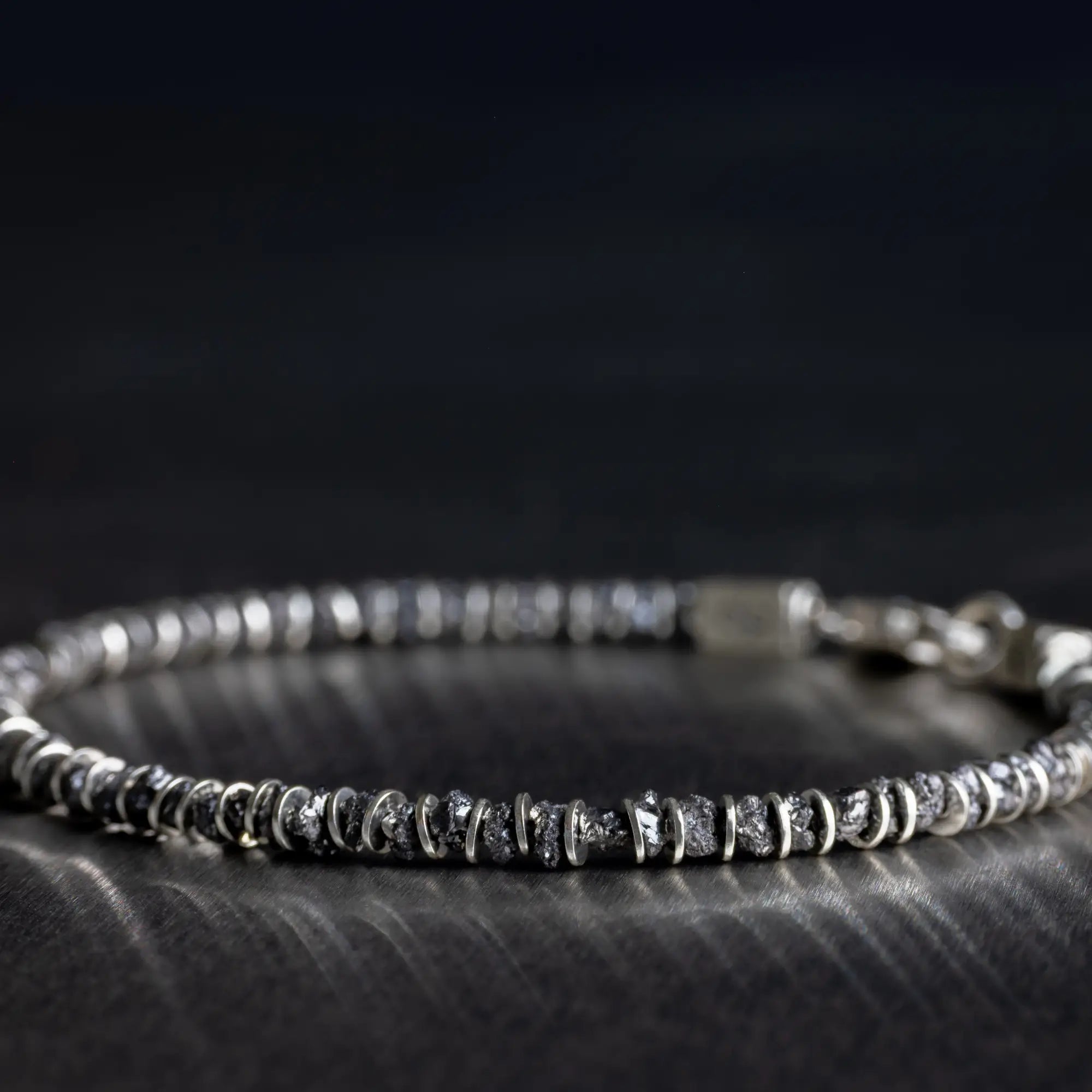 Raw Black Diamond Bracelet III (2-3mm)