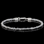 Raw Silvery Diamond Bracelet I (2-3mm)