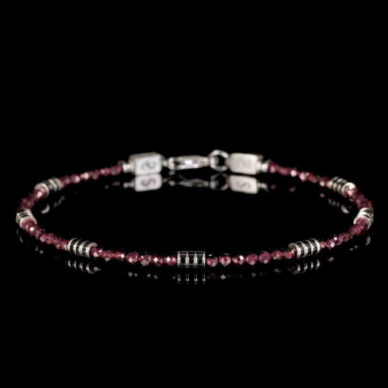 Red Garnet Bracelet XII (2mm)