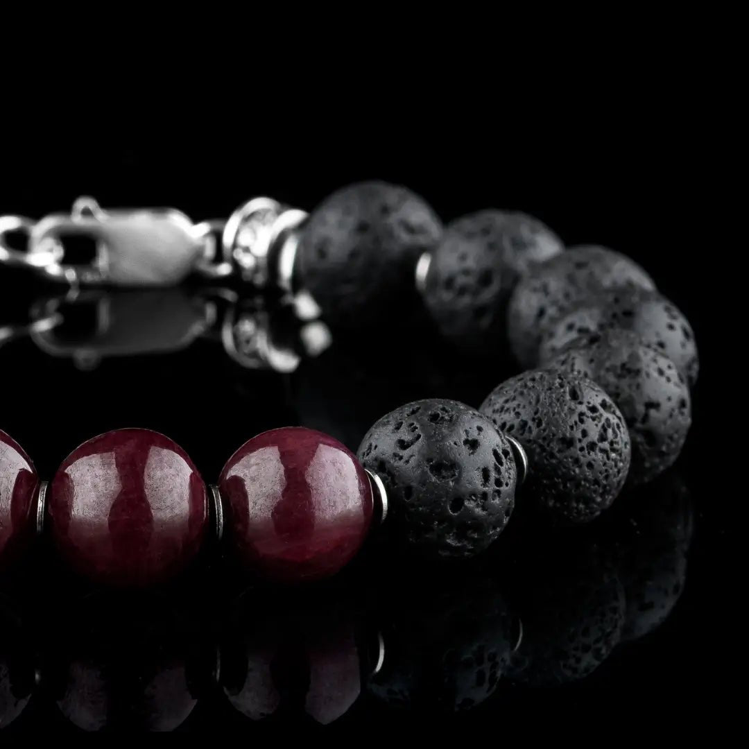 Ruby - Lava Bracelet X (10-11.5mm)