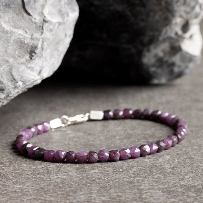 Ruby Cube Bracelet IX (4mm) - Secondary Specimen