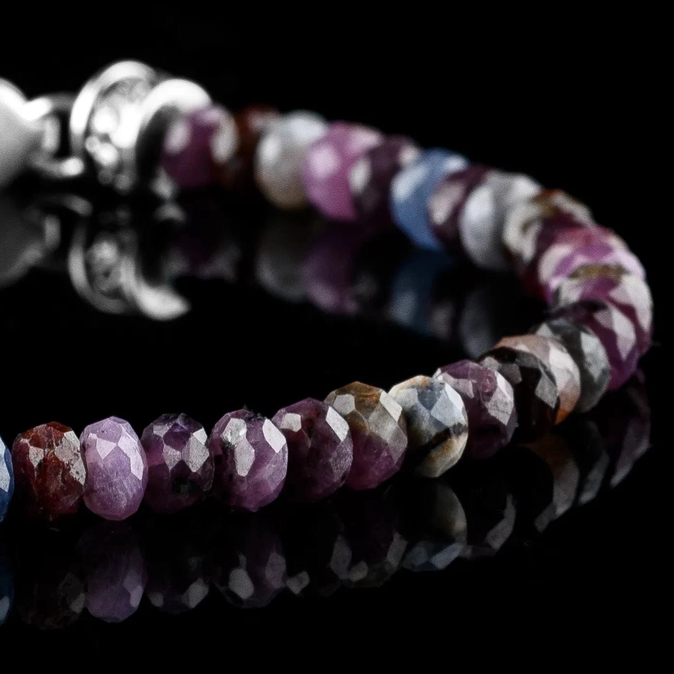 Multicolor Sapphire-Ruby bracelet I (5mm)